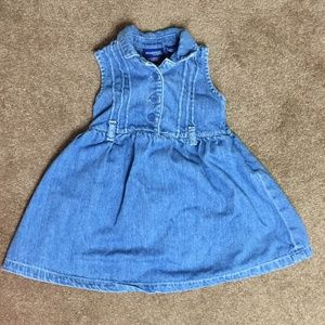 EUC Oshkosh Denim Jean Dress Sleeveless Blue